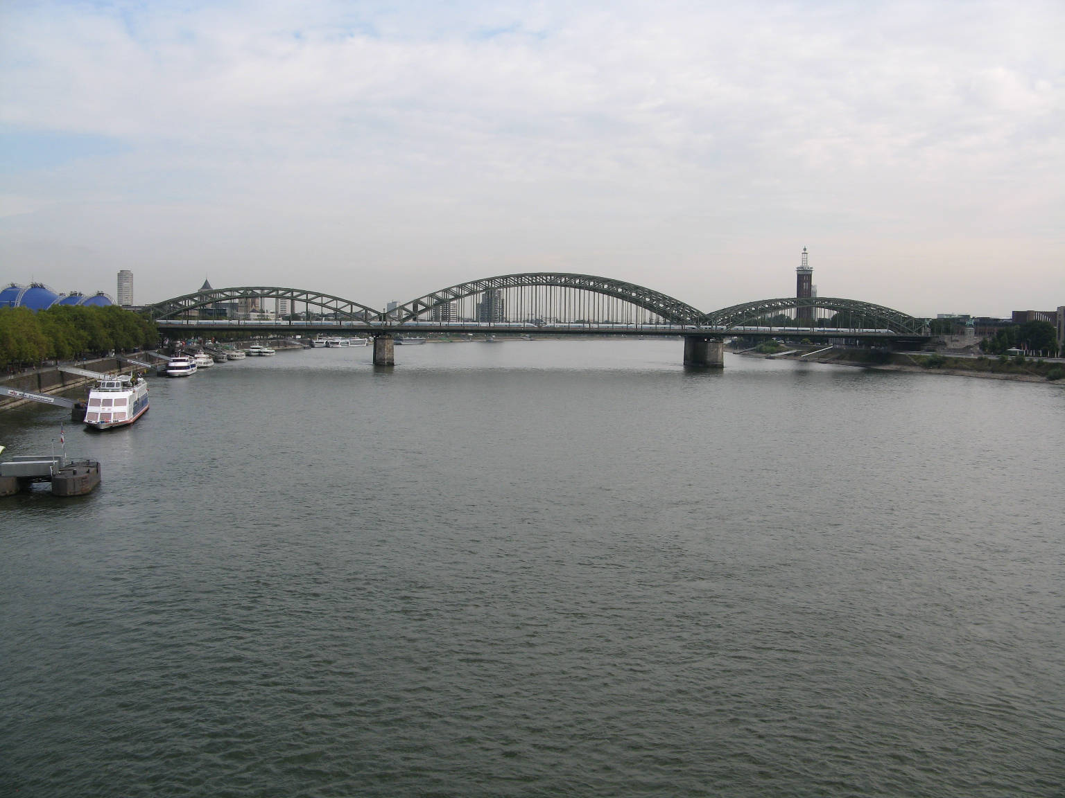 The Hohenzollern Bridge across the Rhine